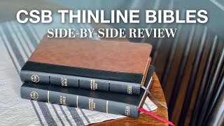 CSB Thinline Bible amp Ultrathin Reference Bible  Comparison Review [upl. by Tolliver295]