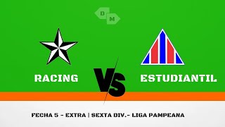 LPF  Inferiores  Torneo extra 2024 6ta div Fecha 5 Racing 1 vs 1 Estudiantil [upl. by Hobard]