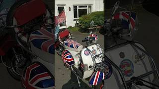 Patriotic Armed Forces tribute🎖️tidy PX Vespas Golden Coast Holiday Park Woolacombe Scooter Rally 🛵 [upl. by Robina954]