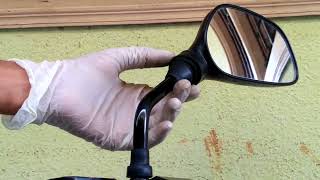 Mirror adjustment  How to tighten loose mirror on your motorcycle [upl. by Ayor]