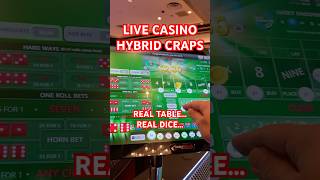 Live Casino Hybrid Craps  Can I Throw 2 In A Row [upl. by Longawa]