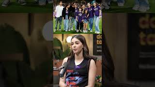 Ananya Pandey on Shahrukh Khan srk shahrukh ananyapandey shortsfeed podcast [upl. by Nunciata]