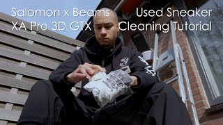 Used Sneaker Cleaning Tutorial of the Salomon x Beams XA Pro 3D GTX [upl. by Channa]