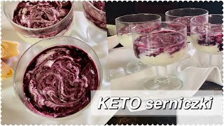 KETO serniczki z JAGODAMI 🫐 bez pieczenia w 7 minut  pełen antyoksydantów i witamin ZDROWY DESER [upl. by Ramburt9]