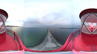 Grand Haven Pier  360° Live Lighthouse Cam  Lake Michigan [upl. by Yrred177]