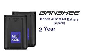 Maximize Your Tools Power Banshee x2 6000mAh Battery for Kobalt 40V  Unbox Review [upl. by Nwad530]