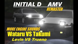 REMASTER  Initial D Second Stage AMV Trueno VS Levin  Takumi VS Wataru Like the Anime [upl. by Annairba]