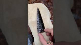 Making an obsidian spear survival handmade obsidian viralvideo shorts shortvideo funny fyp [upl. by Sankey479]