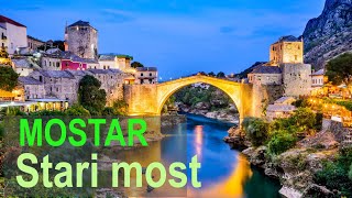 Mostar  Stari most Step into the Past Exploring Mostars Legendary old bridge [upl. by Aihsad]