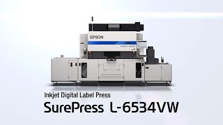 Epson SurePress L6534VW Digital Label Press  Product Tour [upl. by Dranrev284]