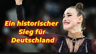 Darja Varfolomeev erste deutsche GymnastikOlympiasiegerin 2024 paris [upl. by Backler188]