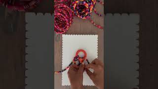 Make a Macrame Floral Necklace  DIY Fibre Art Craft [upl. by Tyson]