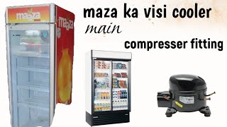 माझा विसी कुलर में कंप्रेसर फिटिंग Maaza visi cooler mein compresser fitting [upl. by Einhorn]