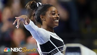 SIMONE BILES IS BACK the GOAT dominates US Classic in first meet in two years  NBC Sports [upl. by Kinnon]