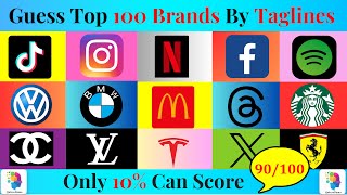 Guess the Brand by Tagline Tagline of Famous Brands  Slogans Quiz [upl. by Aredna]