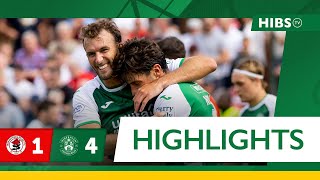 Bonnyrigg Rose 1 Hibernian 4  Match Highlights  Premier Sports Cup [upl. by Nalahs541]