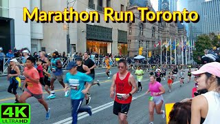 【4K】TORONTO BIGGEST RUNNING ROAD  TORONTO WATERFRONT MARATHON  FALL WALK [upl. by Borries]