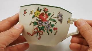 Royal Doulton Old Leeds Sprays D3548 Breakfast Cup 19121930 [upl. by Einaj]