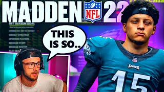 Yoboy Pizza Plays NEW Madden 22 Franchise for the First time and [upl. by Esinyt]