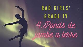 Ballet Grade IV 4Ronds de jambe a terre [upl. by Jo-Anne5]