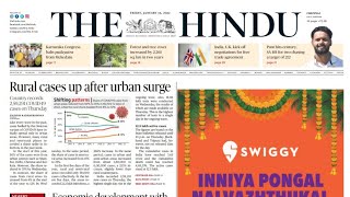 15 January 2022  The Hindu Newspaper Analysis  Daily Current Affairs  Todays Current Affairs [upl. by Buatti]