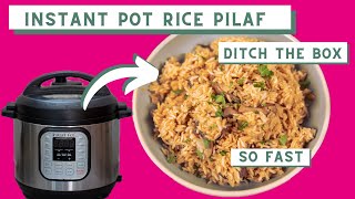 Instant Pot Rice Pilaf [upl. by Eecrad]