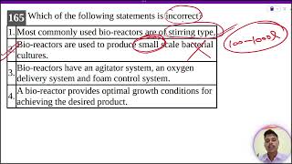 Which of the following statements is incorrect1 Most commonly used bioreactors are of stirring [upl. by Alameda]