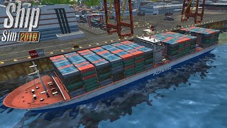 Ovilex Ship Sim 2019 Update New Container Ship  Full HD Gameplay Ultra Graphics [upl. by Sevein598]