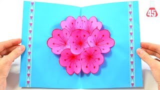 Come fare un biglietto di auguri in 3D  Biglietto auguri pop up tutorial [upl. by Ellata698]