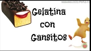 RECETA GELATINA RELLENA DE GANSITOGELAGANSITOGELATINA MAGICA DE GANSITO👉LAA MANZANA [upl. by Nosyaj]