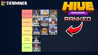 Tierlist of All Hive Game Modes Minecraft Bedrock [upl. by Llerrot188]