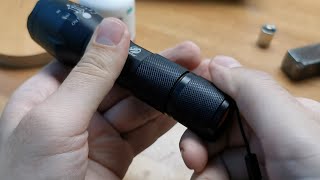 How to repair clean or replace a LED flashlight switch feat V6 LED [upl. by Ogait]