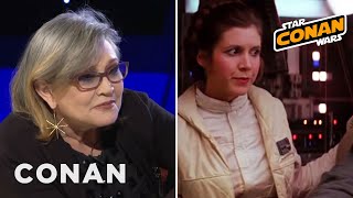 Carrie Fisher Partied All Night With The Rolling Stones  CONAN on TBS [upl. by Rae]