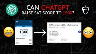 CAN CHATGPT RAISE MY SAT SCORE TO 1500 SAT Score Reaction [upl. by Gnok]