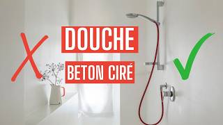 Choisir le beton cire pour couvrir le carrelage d’une douche [upl. by Durrej594]