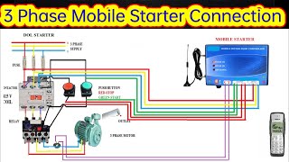 3 Phase Mobile Starter connection in Tamil [upl. by Nims830]