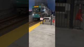 MBTA Green Line Heath Street E Branch Train Arriving at Lechmere [upl. by Joline]