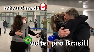 VOLTANDO PRO BRASIL DEPOIS DO MEU INTERCÂMBIO PRO CANADÁ  reencontro com a família [upl. by Twelve]