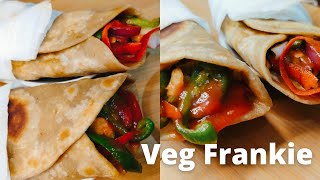 How to make Frankie recipe Veg aloo Frankie recipe [upl. by Eglantine]