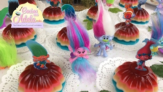 Como hacer gelatina de arcoiris individuales para fiestas infantiles [upl. by Eugaet]