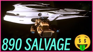 Easy Repeatable 890 Jump Salvage Location  Star Citizen  Drake Vulture or Aegis Reclaimer [upl. by Shina]