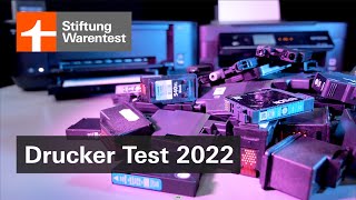 Test Drucker 2022 QualitätTintenverbrauchDrucktempo im Vergleich Druckertest Stiftung Warentest [upl. by Lena7]