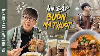 Đến Buôn Ma Thuột ăn BÚN CHÌA khổng lồ BÚN ĐỎ CAFE KEM  Du lịch Tây Nguyên cùng Ninh tập 4 [upl. by Arakihc984]