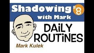 Shadowing with Mark Kulek  Daily Routines they  English Speaking Practice  ESL [upl. by Trebleht]