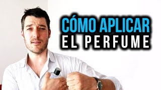 Cómo aplicarse el perfume para hombres [upl. by Nerraf]