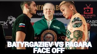 Pagara vs Batyrgaziev Final Face off i October 17 2024 [upl. by Adnohser414]