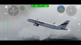 Hammerfest to SvalbardFinnair A321low visibility [upl. by Obmar885]