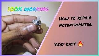 How to repair potentiometer at home very easy diyprojects [upl. by Torey224]