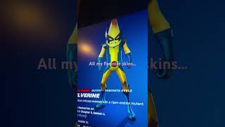 All my Fortnite skins [upl. by Ydassac377]