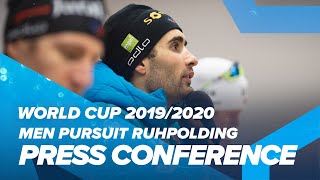 Ruhpolding Men Pursuit Press Conference [upl. by Noryahs]